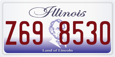 IL license plate Z698530