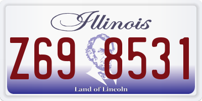 IL license plate Z698531