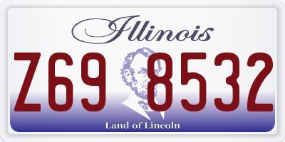 IL license plate Z698532