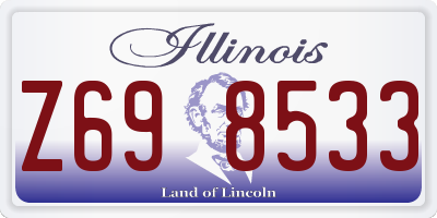 IL license plate Z698533