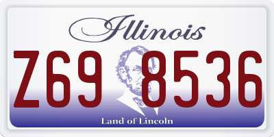 IL license plate Z698536