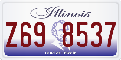 IL license plate Z698537