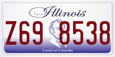 IL license plate Z698538