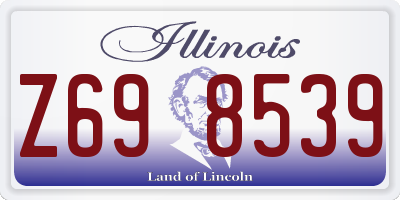 IL license plate Z698539
