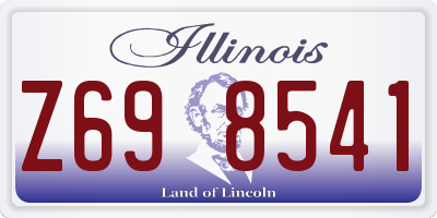 IL license plate Z698541