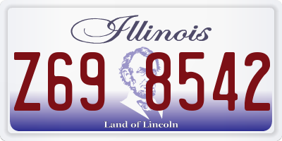 IL license plate Z698542