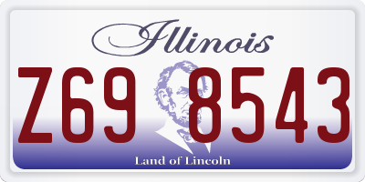 IL license plate Z698543