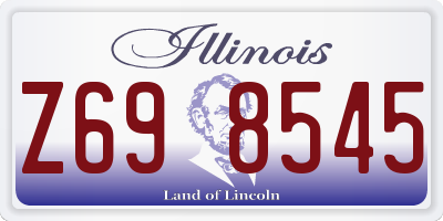 IL license plate Z698545