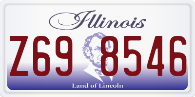 IL license plate Z698546