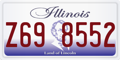 IL license plate Z698552