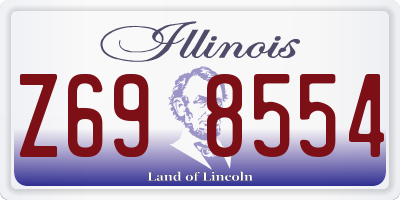 IL license plate Z698554