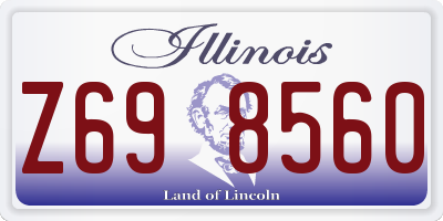 IL license plate Z698560