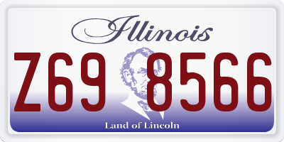 IL license plate Z698566