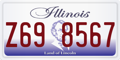 IL license plate Z698567