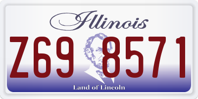 IL license plate Z698571