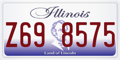 IL license plate Z698575