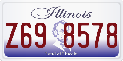 IL license plate Z698578