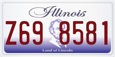 IL license plate Z698581