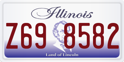 IL license plate Z698582