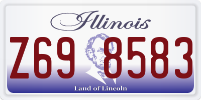 IL license plate Z698583