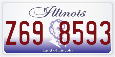 IL license plate Z698593