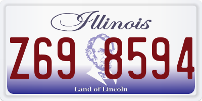 IL license plate Z698594