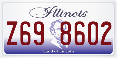 IL license plate Z698602