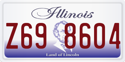 IL license plate Z698604