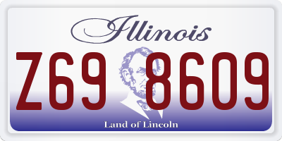 IL license plate Z698609