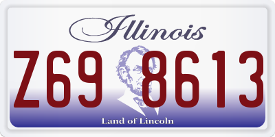 IL license plate Z698613