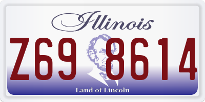IL license plate Z698614