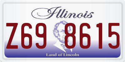 IL license plate Z698615