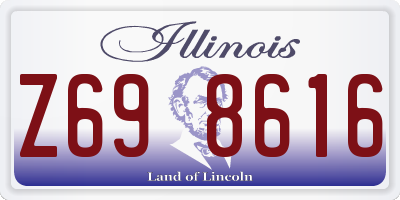 IL license plate Z698616