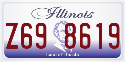 IL license plate Z698619