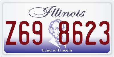 IL license plate Z698623