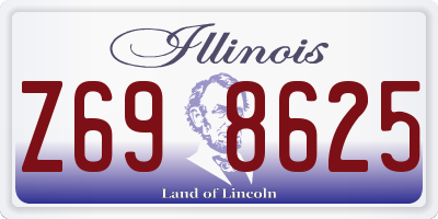 IL license plate Z698625