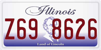 IL license plate Z698626
