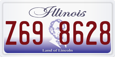 IL license plate Z698628