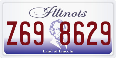 IL license plate Z698629