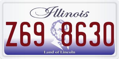 IL license plate Z698630