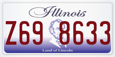 IL license plate Z698633
