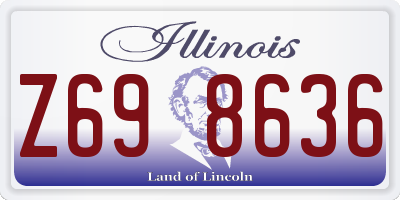 IL license plate Z698636