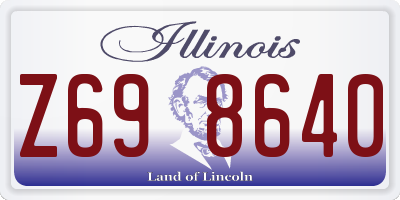 IL license plate Z698640