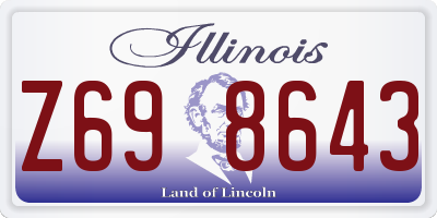 IL license plate Z698643