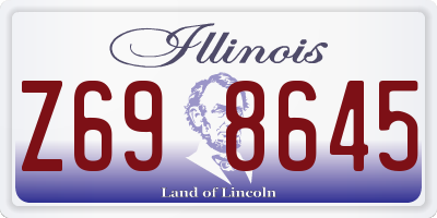 IL license plate Z698645