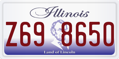 IL license plate Z698650
