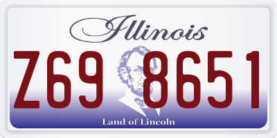 IL license plate Z698651