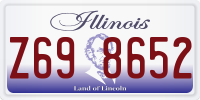IL license plate Z698652