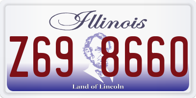 IL license plate Z698660