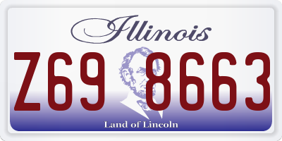 IL license plate Z698663